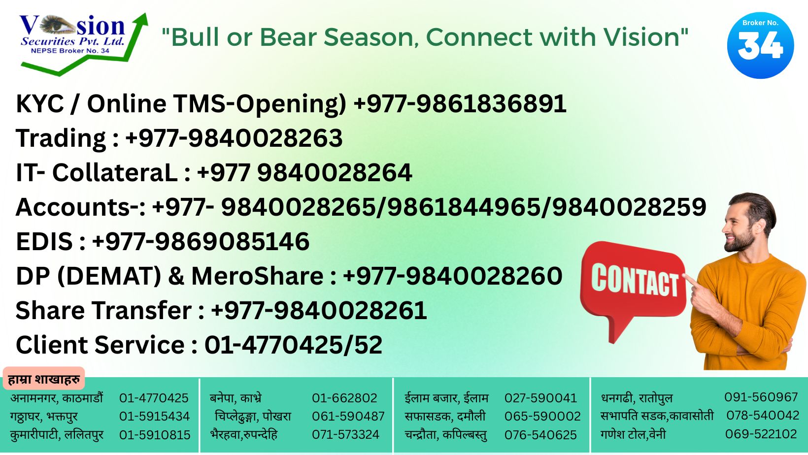 Popp Notice  CONTACT US DEPART